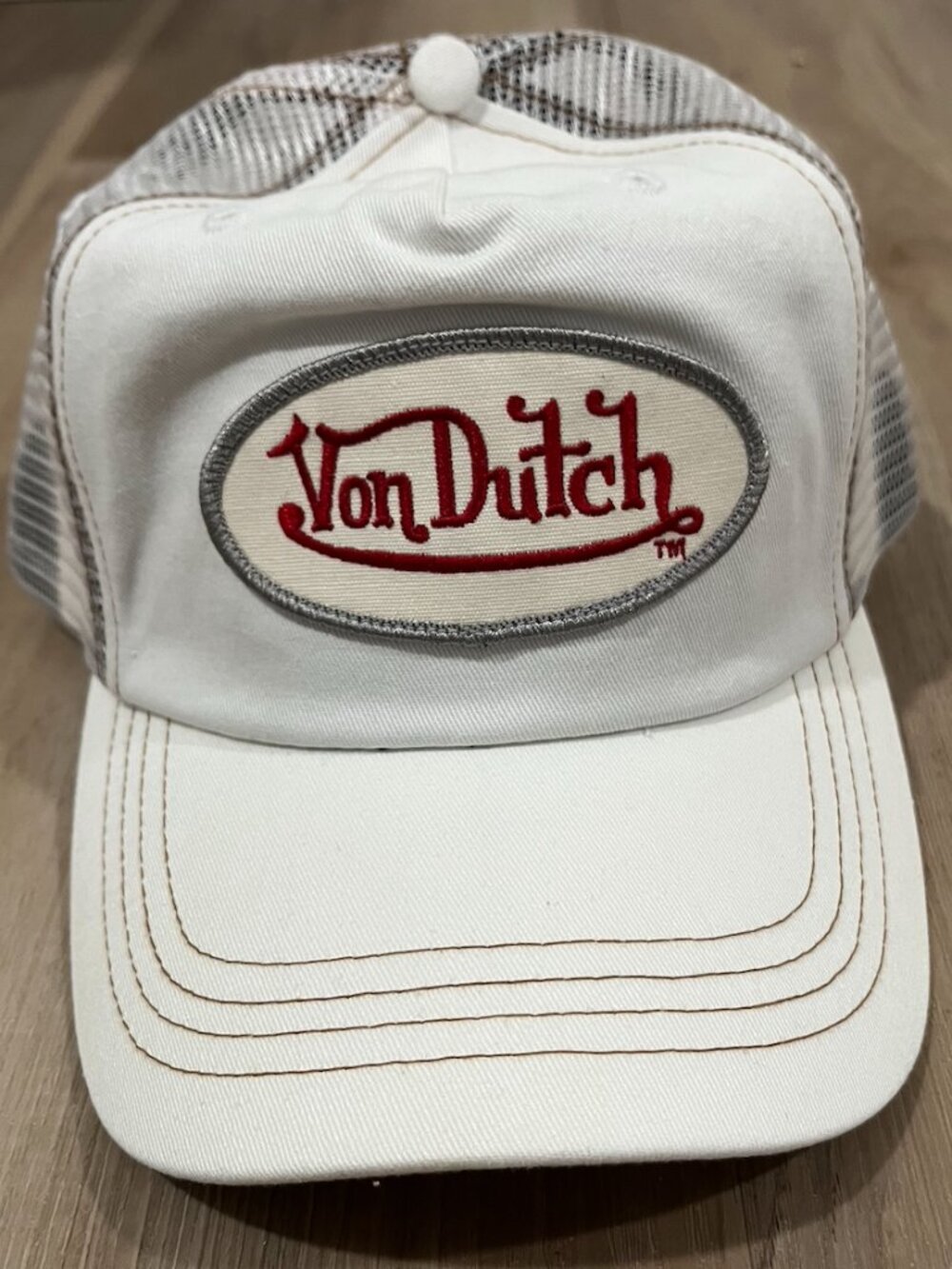 RARE Von Dutch White/ Grey Hat
